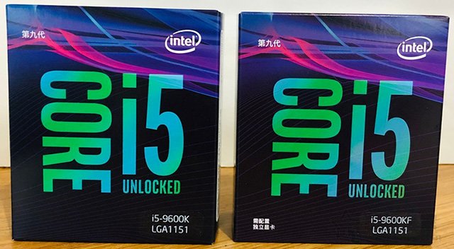 i5-9600K和i5-9600KF哪個好?酷睿i5-9600K和i5-9600KF的區別對比