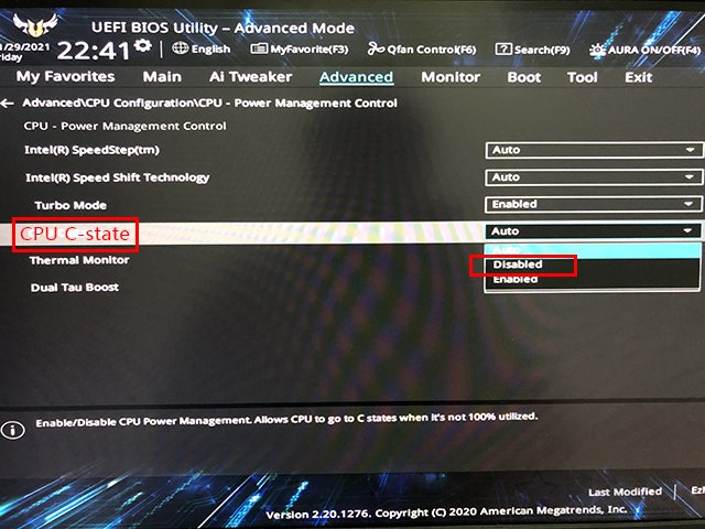 如何禁用C-State功能?關閉intel CPU的C-State省電模式方法