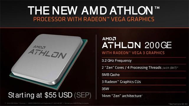 AMD速龍200GE性能對比測試評測:Intel奔騰對手駕到!
