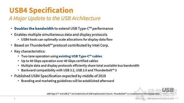 USB 4.0即將來到!將全力整合融合Thunderbolt 3的技術(shù)