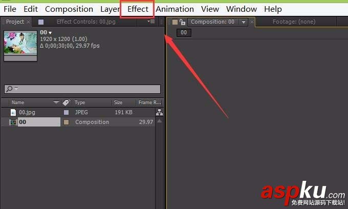 AE怎么給圖片制作spotlight光照效果? AE,spotlight