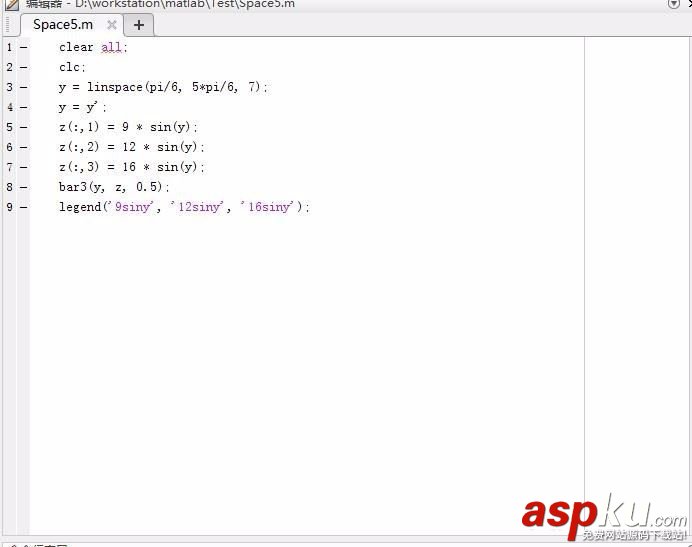 MATLAB,空間條形圖,空間餅圖