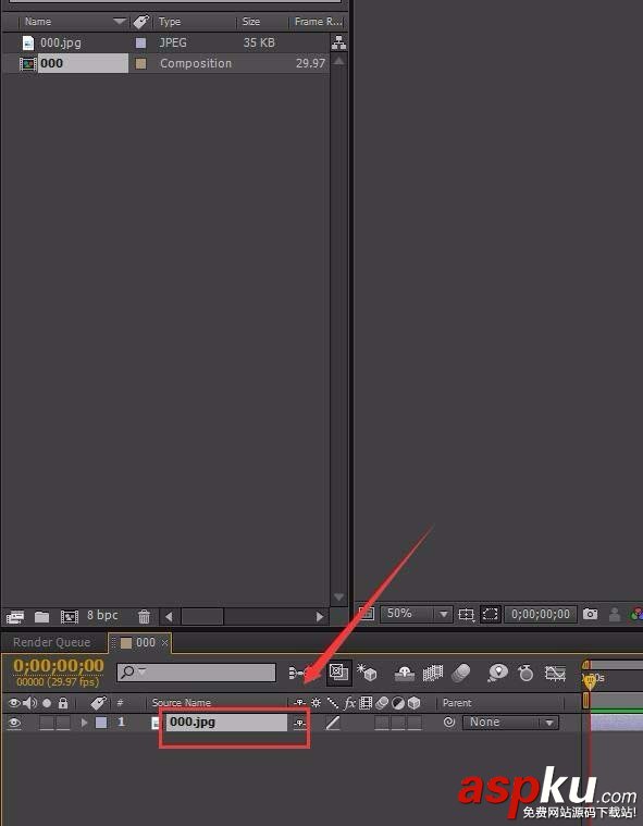 AE合成窗口怎么導入一張圖片? AE,窗口,圖片