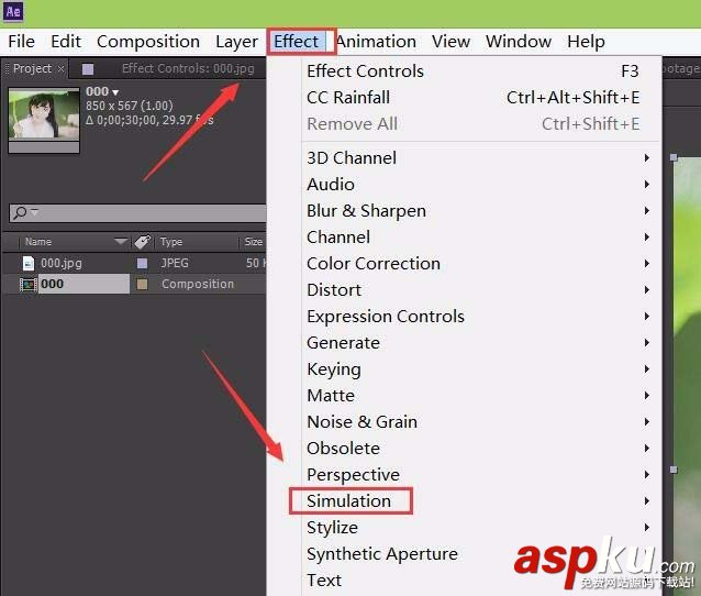 ae怎么制作雪花中的美女效果圖片? ae,圖片