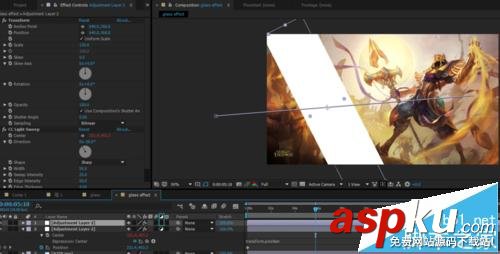Ae怎么制作玻璃劃過圖片的特效? Ae,Ae特效