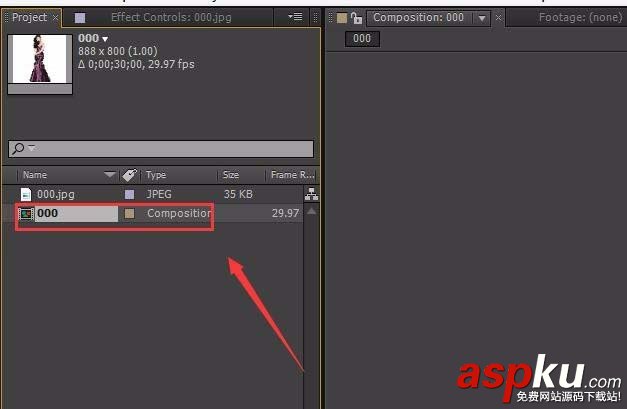 AE合成窗口怎么導入一張圖片? AE,窗口,圖片