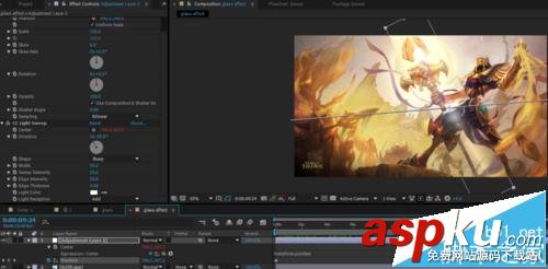 Ae怎么制作玻璃劃過圖片的特效? Ae,Ae特效
