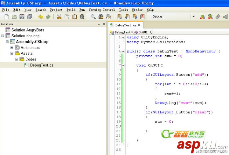 Unity3D自帶MonoDevelop編輯器斷點(diǎn)調(diào)試教程 編輯器,Unity