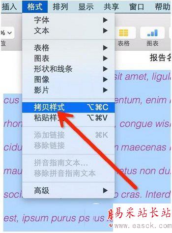 pages格式刷怎么用?在哪里?pages格式刷快捷鍵介紹1