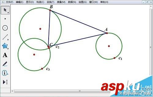 幾何畫板怎么演示表現任意三角形? 幾何畫板,三角形
