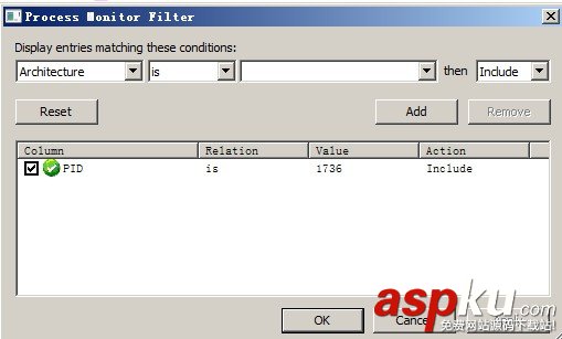 怎樣使用Process Monitor來監視SQLSERVER的logwrite大小  Process,Monitor,SQLSERVER