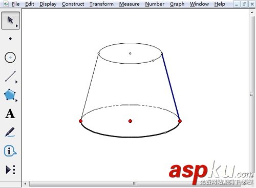 如何利用幾何畫板繪制半圓?幾何畫板制作圓臺/度量圓半徑/度量圓的周長步驟 幾何畫板,半圓