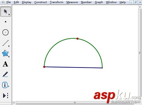 如何利用幾何畫板繪制半圓?幾何畫板制作圓臺/度量圓半徑/度量圓的周長步驟 幾何畫板,半圓