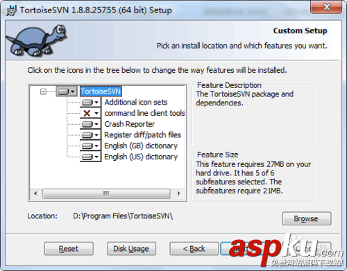 TortoiseSVN英文版客戶端安裝使用方法(TortoiseSVN 使用教程) TortoiseSVN
