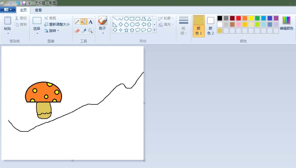畫圖工具,簡筆畫,蘑菇