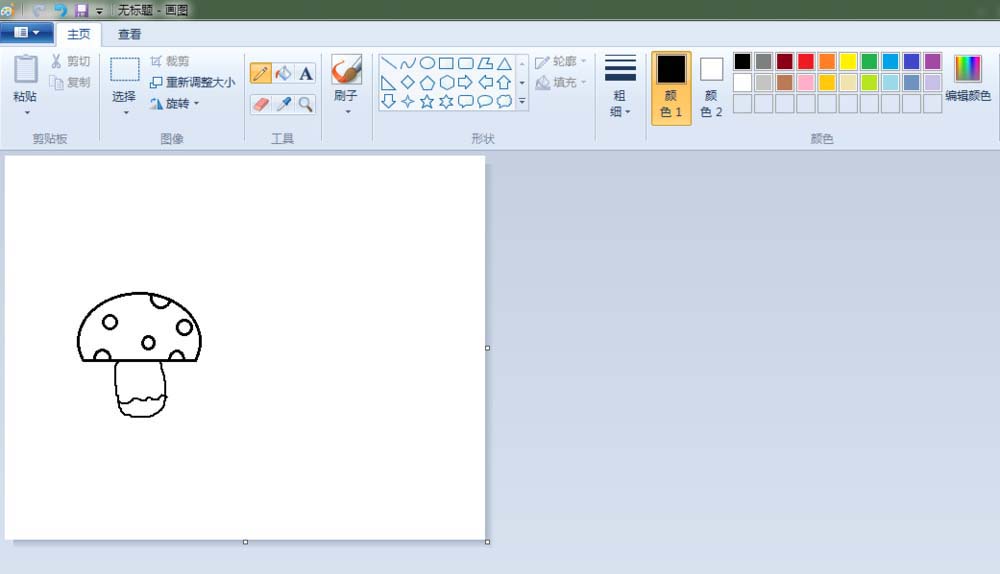 畫圖工具,簡筆畫,蘑菇