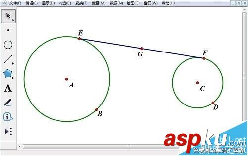 幾何畫板追蹤中點的軌跡的實例教程 幾何畫板,軌跡,幾何畫板構造軌跡,幾何畫板怎么構造軌跡