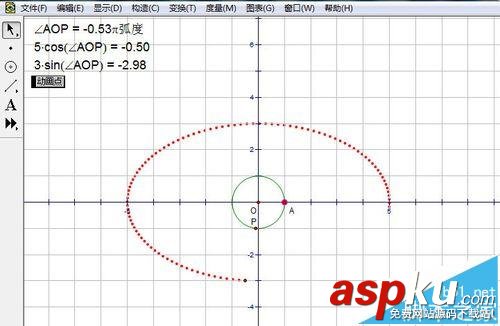 幾何畫板怎么繪制畫參數(shù)方程圖象? 幾何畫板,參數(shù)方程