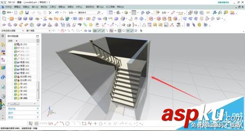 UG中怎么畫樓梯扶手? UG,樓梯