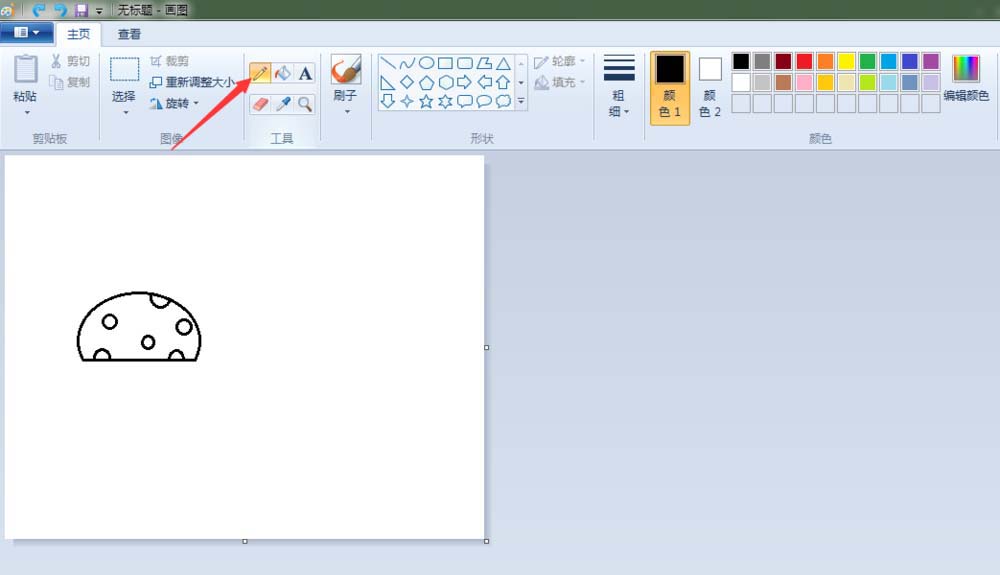 畫圖工具,簡筆畫,蘑菇