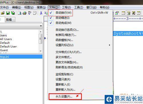editplus自動換行設置教程 editplus設置自動換行步驟2
