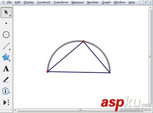 如何利用幾何畫板繪制半圓?幾何畫板制作圓臺/度量圓半徑/度量圓的周長步驟 幾何畫板,半圓