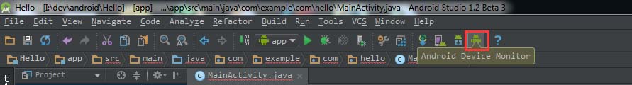 AndroidStudio打開DDMS的兩種方法 AndroidStudio