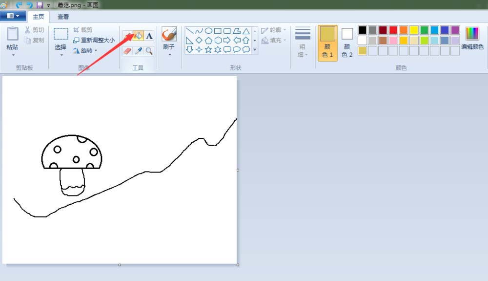 畫圖工具,簡筆畫,蘑菇