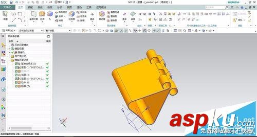 UG10.0怎么繪制夾文件的夾子模型? UG10.0,夾子模型