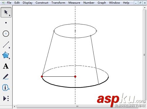 如何利用幾何畫板繪制半圓?幾何畫板制作圓臺/度量圓半徑/度量圓的周長步驟 幾何畫板,半圓