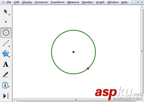 如何利用幾何畫板繪制半圓?幾何畫板制作圓臺/度量圓半徑/度量圓的周長步驟 幾何畫板,半圓