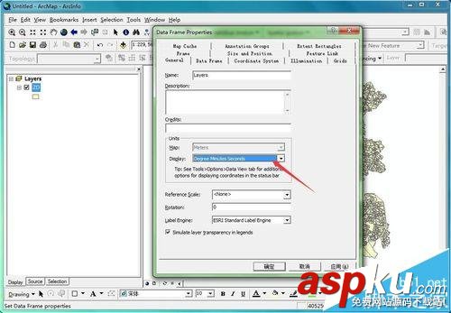 ArcMap地圖的顯示方式由米改成經緯度的詳細教程 ArcMap地圖的顯示方式由米改成經緯度的詳細教程