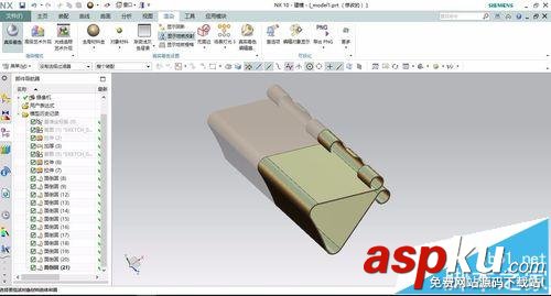 UG10.0怎么繪制夾文件的夾子模型? UG10.0,夾子模型