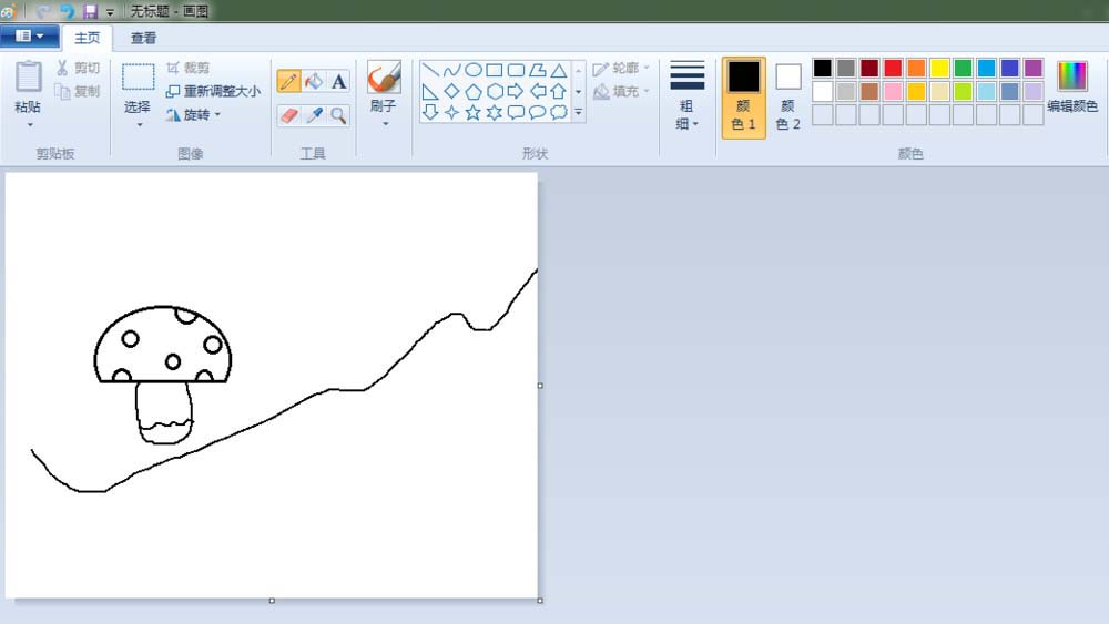 畫圖工具,簡筆畫,蘑菇