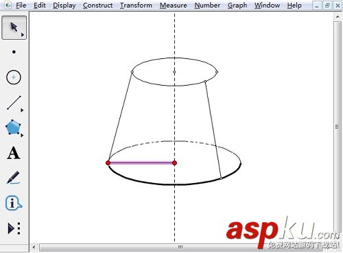 如何利用幾何畫板繪制半圓?幾何畫板制作圓臺/度量圓半徑/度量圓的周長步驟 幾何畫板,半圓