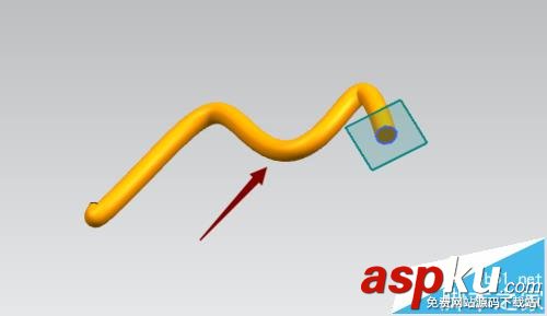 UG怎么使用掃掠命令繪制彎曲物體? UG,掃掠命令