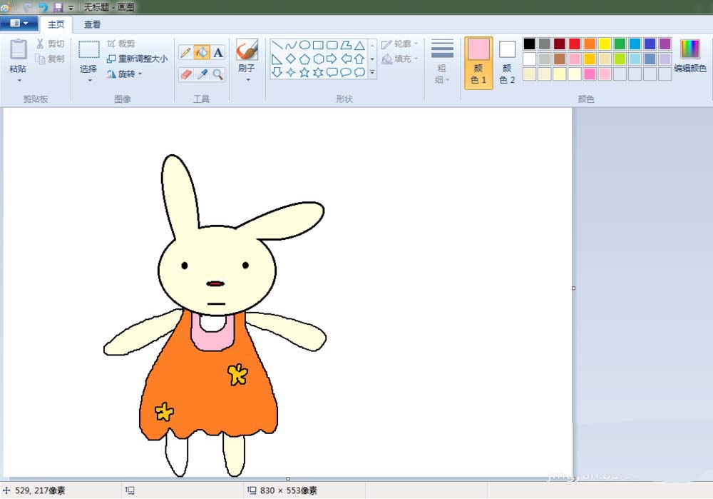 畫圖工具,卡通,小兔子