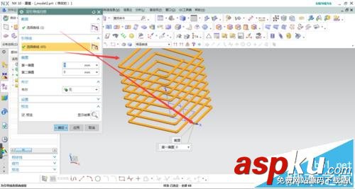 UG怎么畫方形彈簧的模型? UG,彈簧