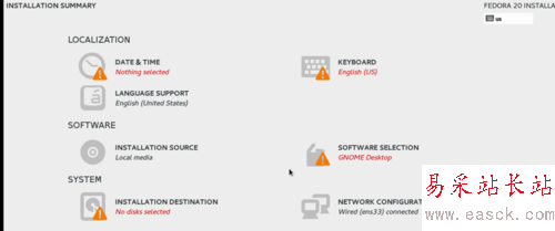 vmware安裝fedora20