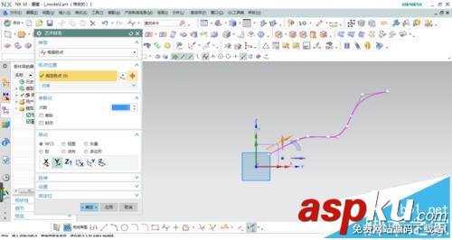 UG怎么畫已經折彎的彈簧模型? UG,彈簧