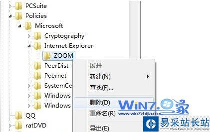 將ZOOM項目值直接刪除