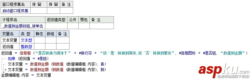 易語言將數(shù)值轉(zhuǎn)換為人民幣金額的簡(jiǎn)體或繁體大寫形式 數(shù)值到金額,易語言