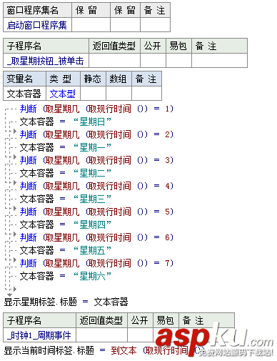 易語(yǔ)言判斷今天是星期幾的代碼實(shí)例 易語(yǔ)言,星期幾,代碼