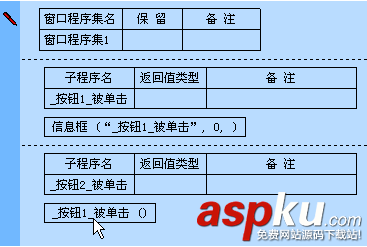 一步一步跟我學易語言之認識窗口組件和子程序 易語言,窗口,組件,子程序