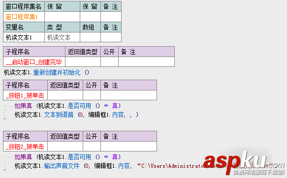 易語言,機(jī)讀