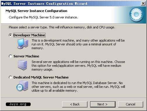 MySQL5安裝圖解十二