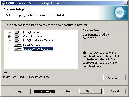 MySQL5安裝圖解五