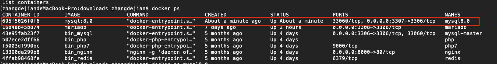 Docker安裝Mysql8.0