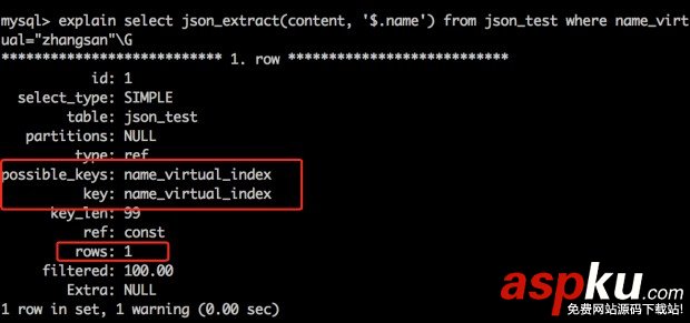 簡單談談MySQL5.7 JSON格式檢索 MySQL,5.7,JSON