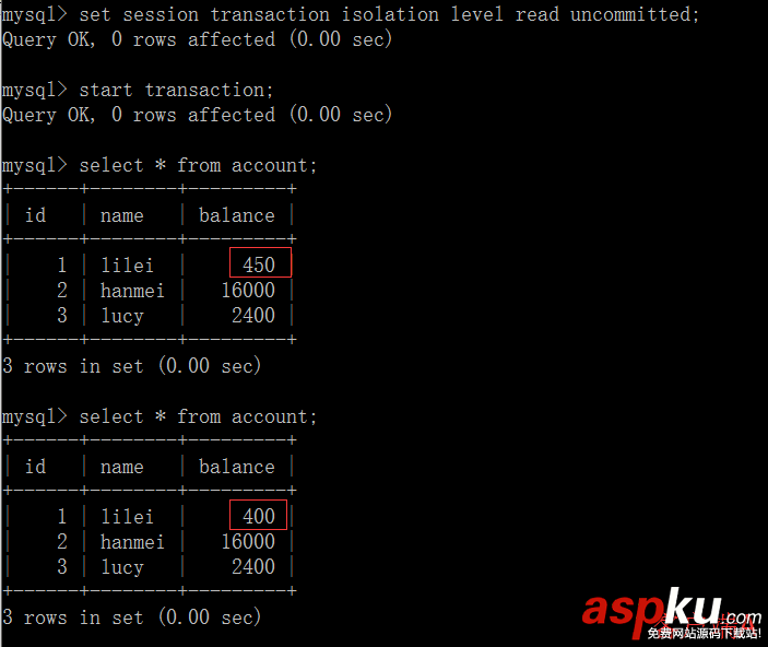 MySQL四種事務隔離級別詳解 MySQL,事務隔離